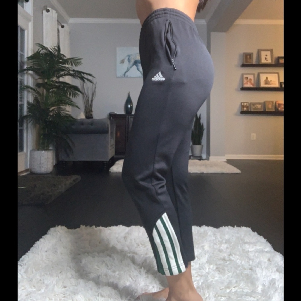 Adidas Track pants/ Joggers black/green size M